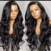 Human hair lace frontal wig 250% density 14 inch lace front wig 4x4 lace wig