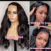 Human hair lace frontal wig 250% density 14 inch lace front wig 4x4 lace wig