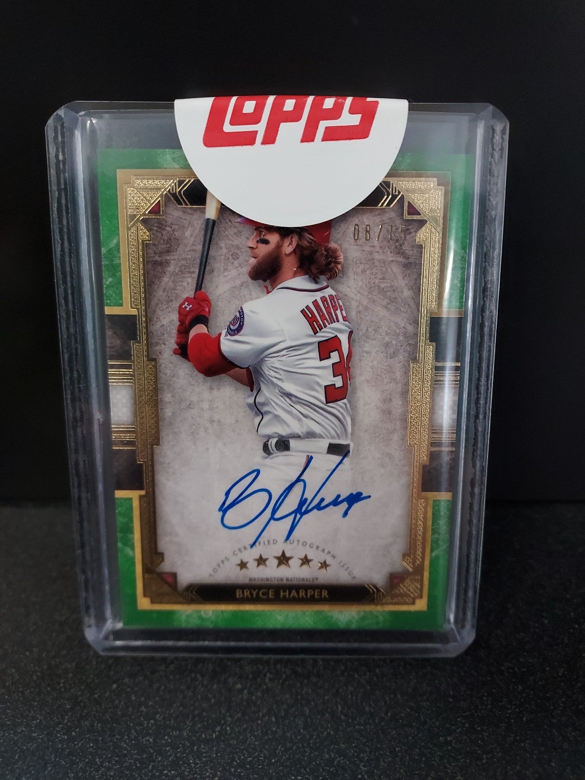 Bryce Harper Five Star Auto Green /15