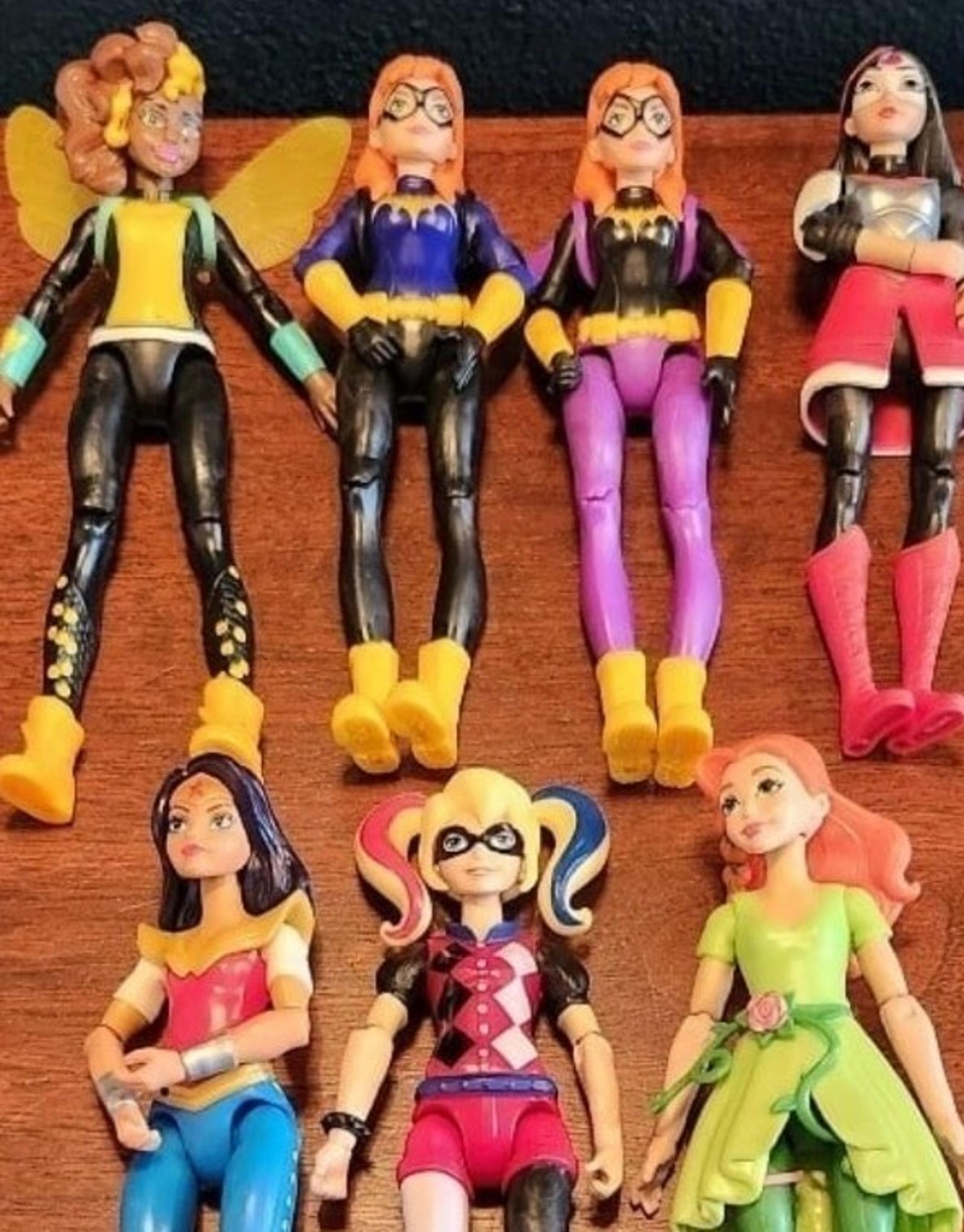 DC Comics Super Hero Girls 6" Action Figure Lot Supergirls Catwoman Poison Ivy +