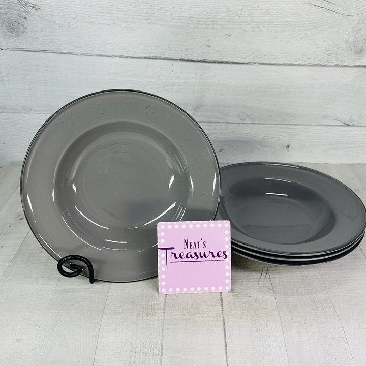 Royal Doulton GORDON RAMSAY UNION STREET CAFE Large Rim Pasta Salad Bowls Set 4