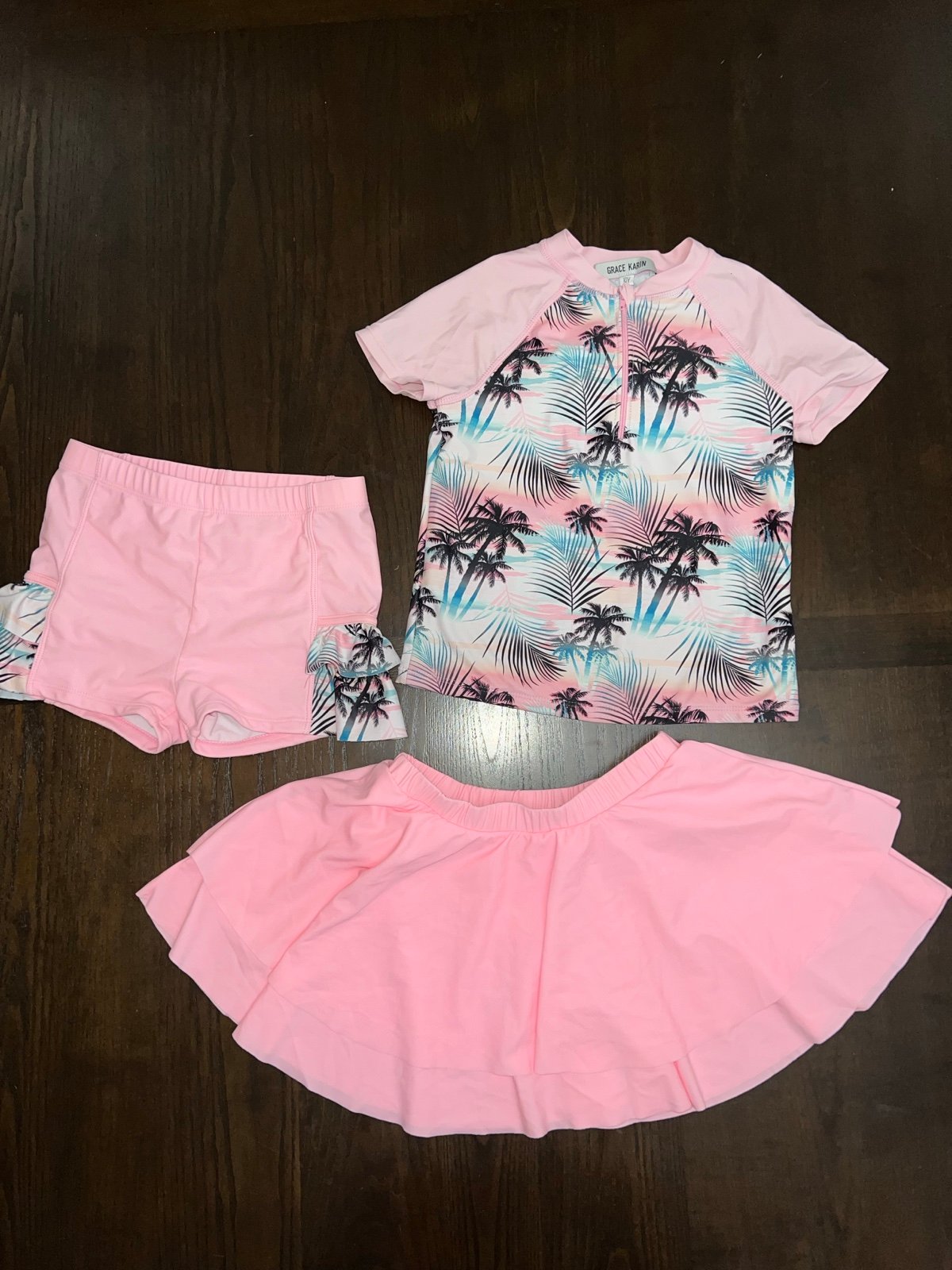 Girls 3 Piece Swim Set