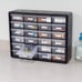 24 Drawer Plastic Parts Storage, 20-Inch W x 6-Inch D x 16-Inch H - NEW!