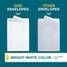 Professional Shipping Mailer Envelopes Pack of 15-9 x 12 inch white