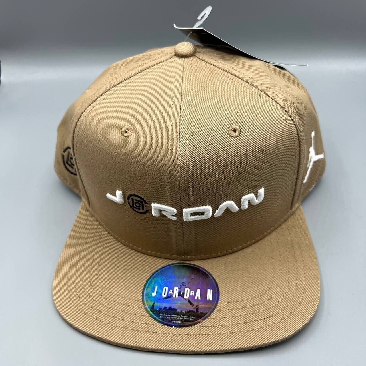 Air Jordan x Clot Hat Men Brown Edison Chen Jumpman Snapback Cap Bulls New