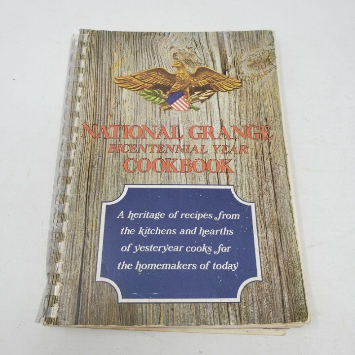 National Grange Bicentennial Year Cookbook Spiral Bound Paperback 1976 Recipes