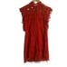 Tularosa Clayton Red Crochet Lace Mini Dress Size XS