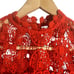Tularosa Clayton Red Crochet Lace Mini Dress Size XS