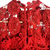 Tularosa Clayton Red Crochet Lace Mini Dress Size XS
