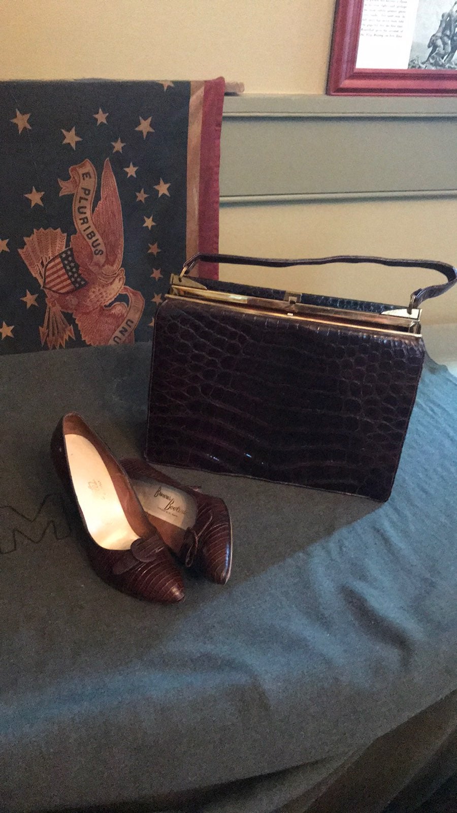 Vintage Heels And Handbag