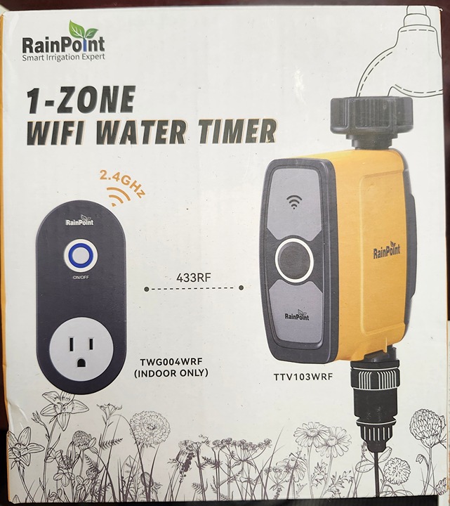 RAINPOINT TTV103WRF Sprinkler Timer WiFi Water Timer, Smart Hose Timer