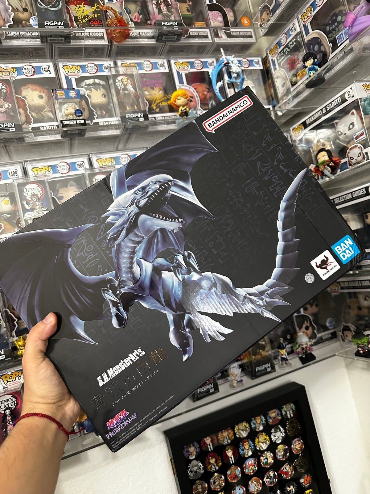 S.H. Monsterarts Yu-Gi-Oh! Blue Eyes White Dragon Box No Mint