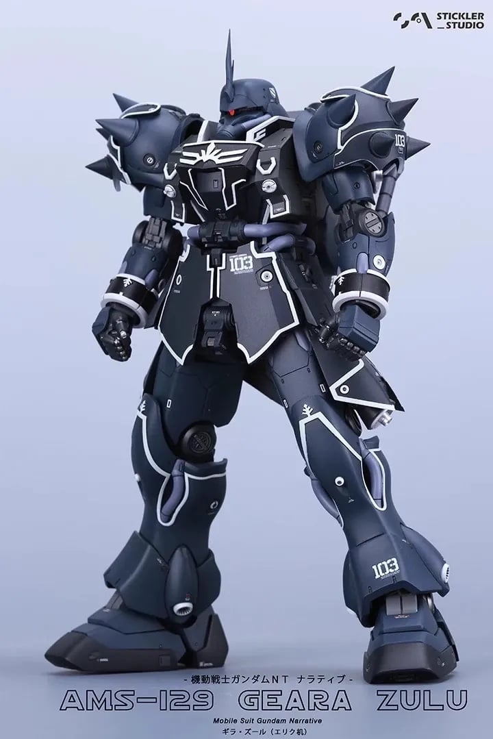 Stickler studio 1/100 Geara Zulu Ellic Hugo custom resin conversion kit.