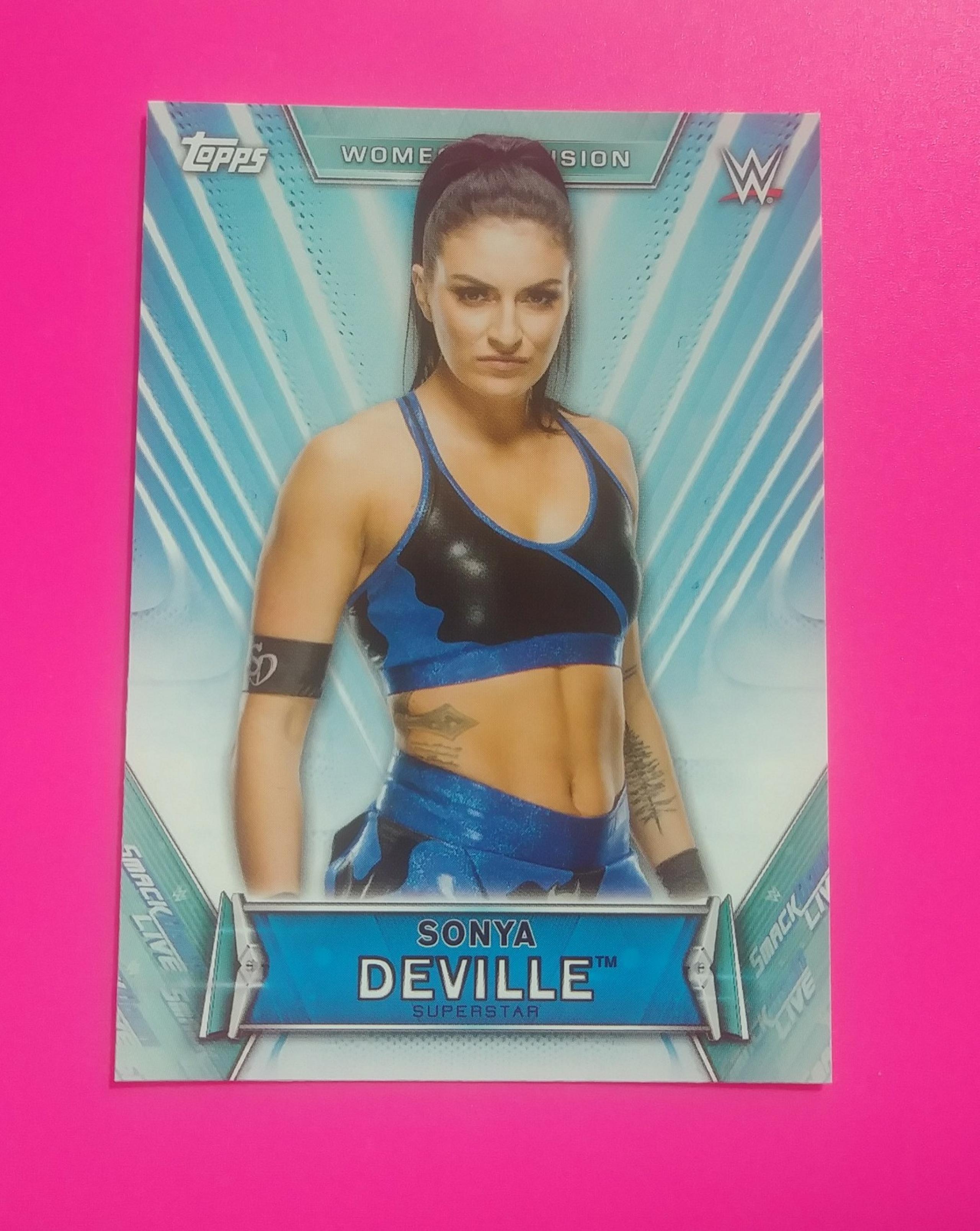 2019 Topps WWE Sonya Deville #28 Smackdown Live Superstar Women's Division Card