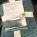 Casaluna linen blend quilted sham teal