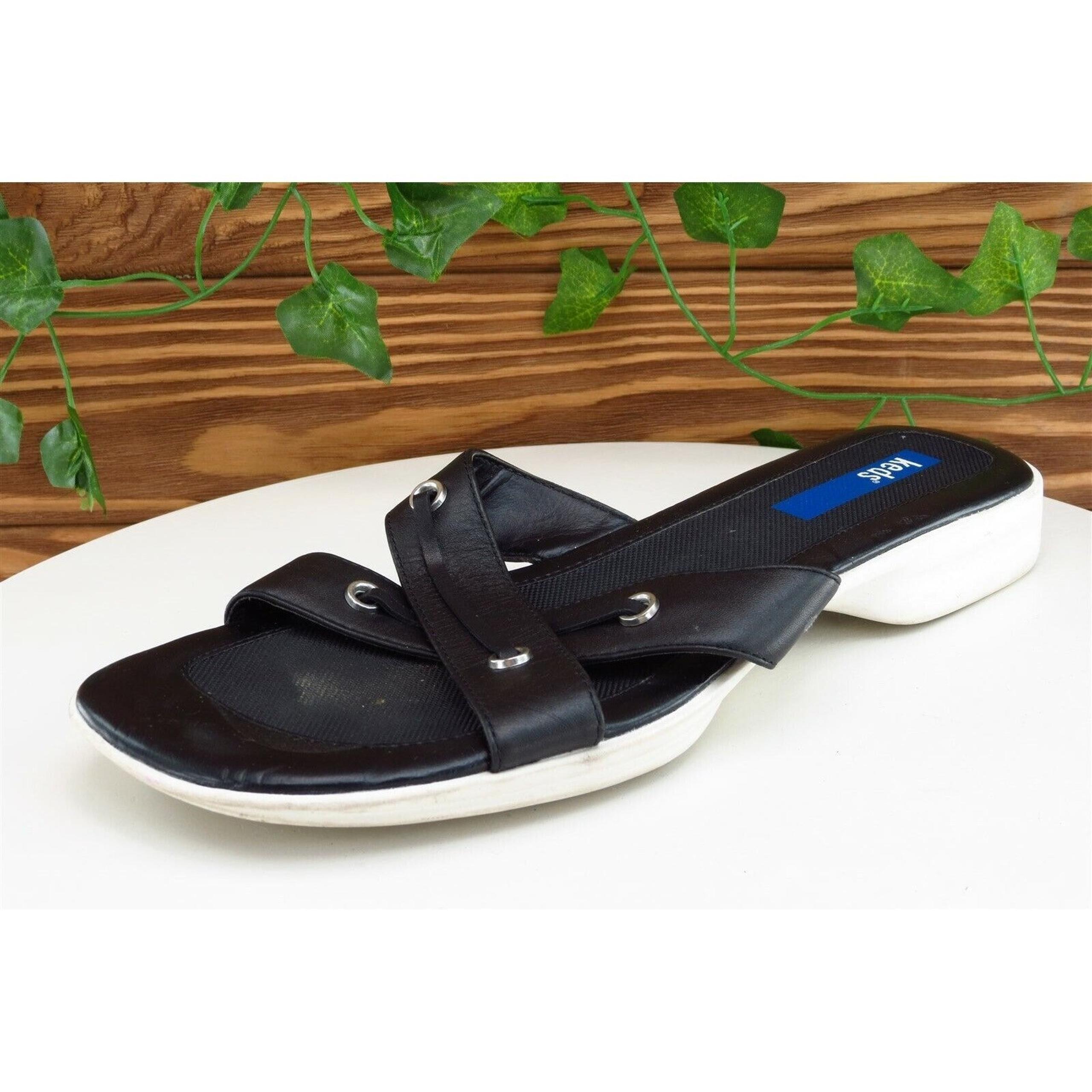 Keds Sz 9 M Black Slide Synthetic Women Sandals