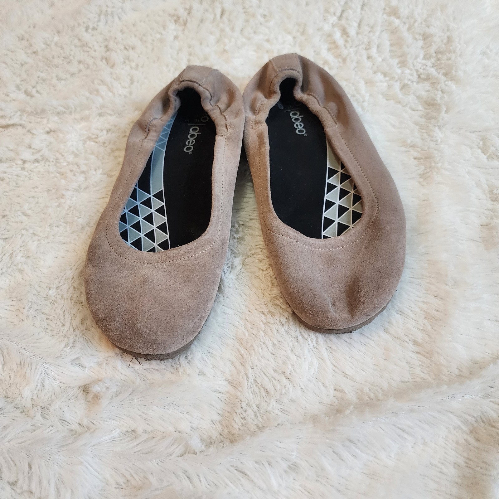 Birkenstock Celine taupe beige suede leather slip on flats size 39
