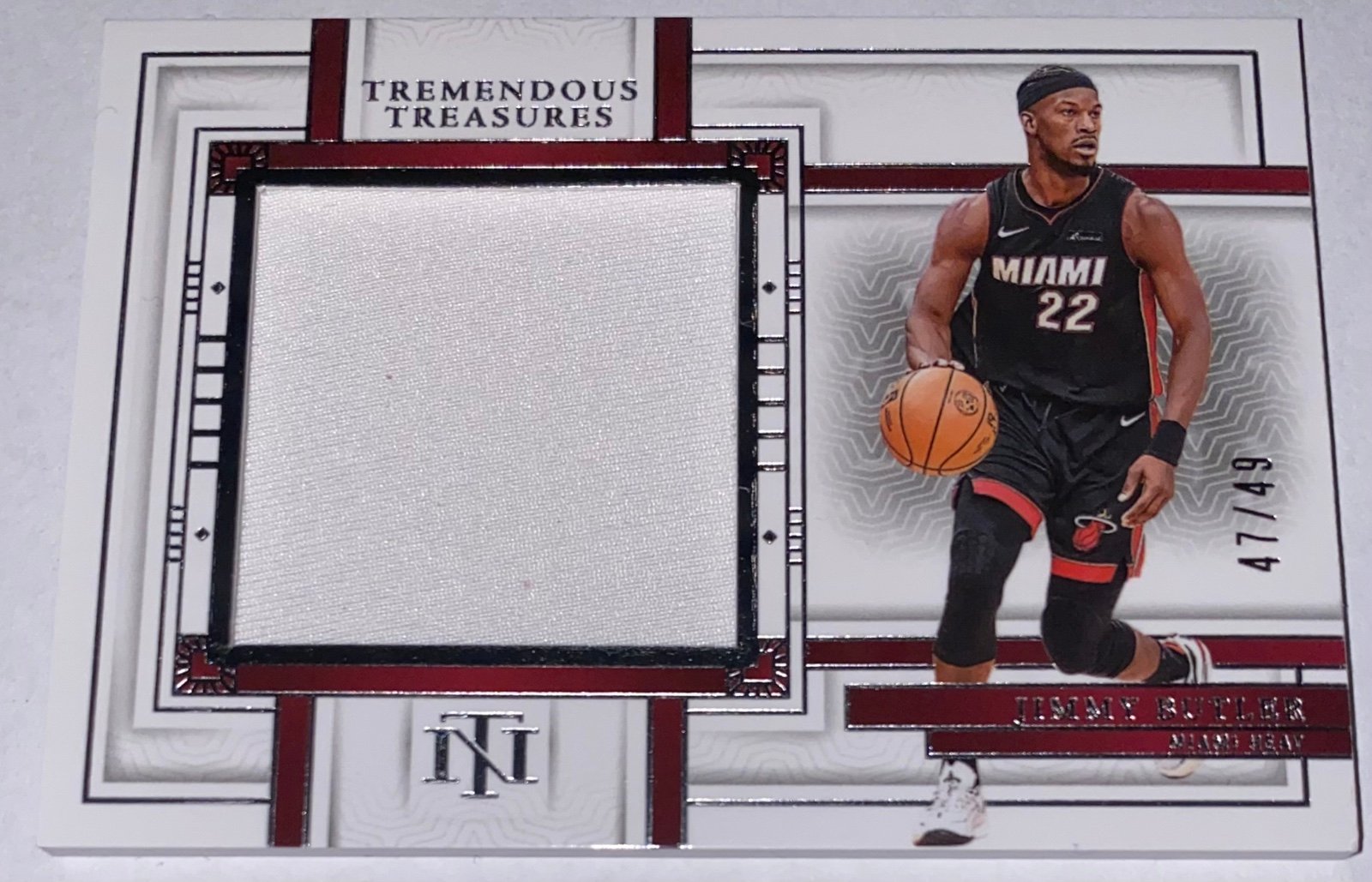Jimmy Butler 2023-24 Panini National Treasures Tremendous Jumbo Patch /49 RARE
