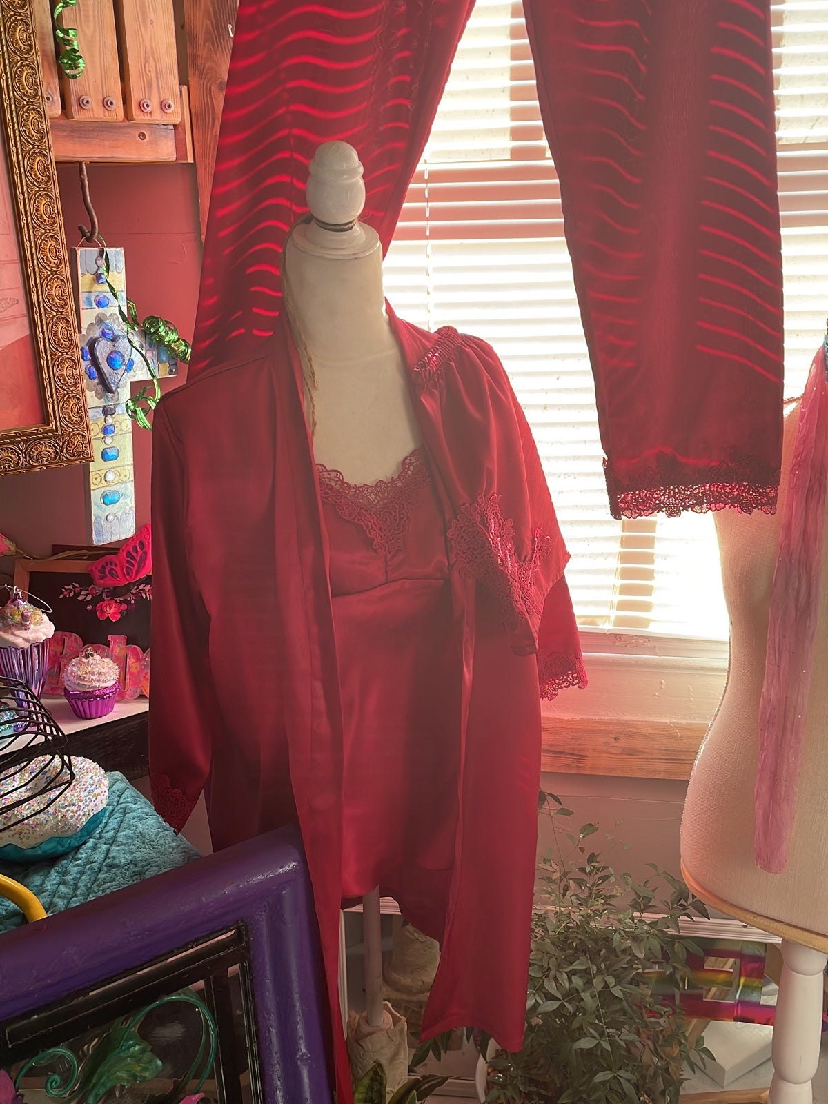 5 pc silky pj, nightgown’s , night set