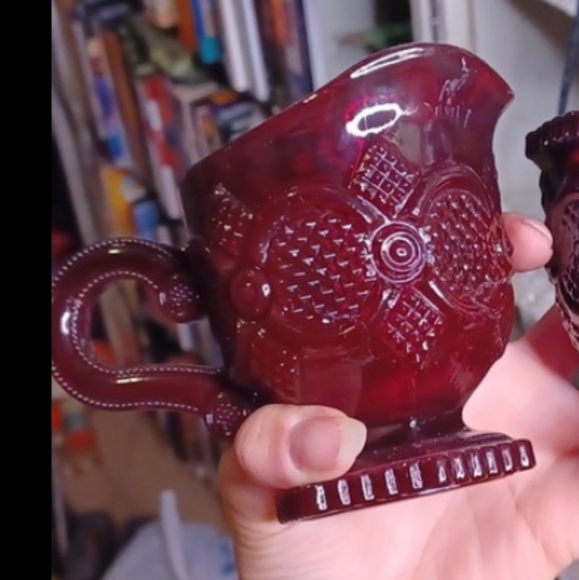 Vintage Avon Cape Cod red creamer dish