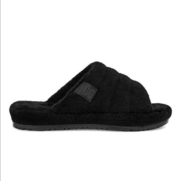 NWT UGG Fluff You Slipper Black Fluff