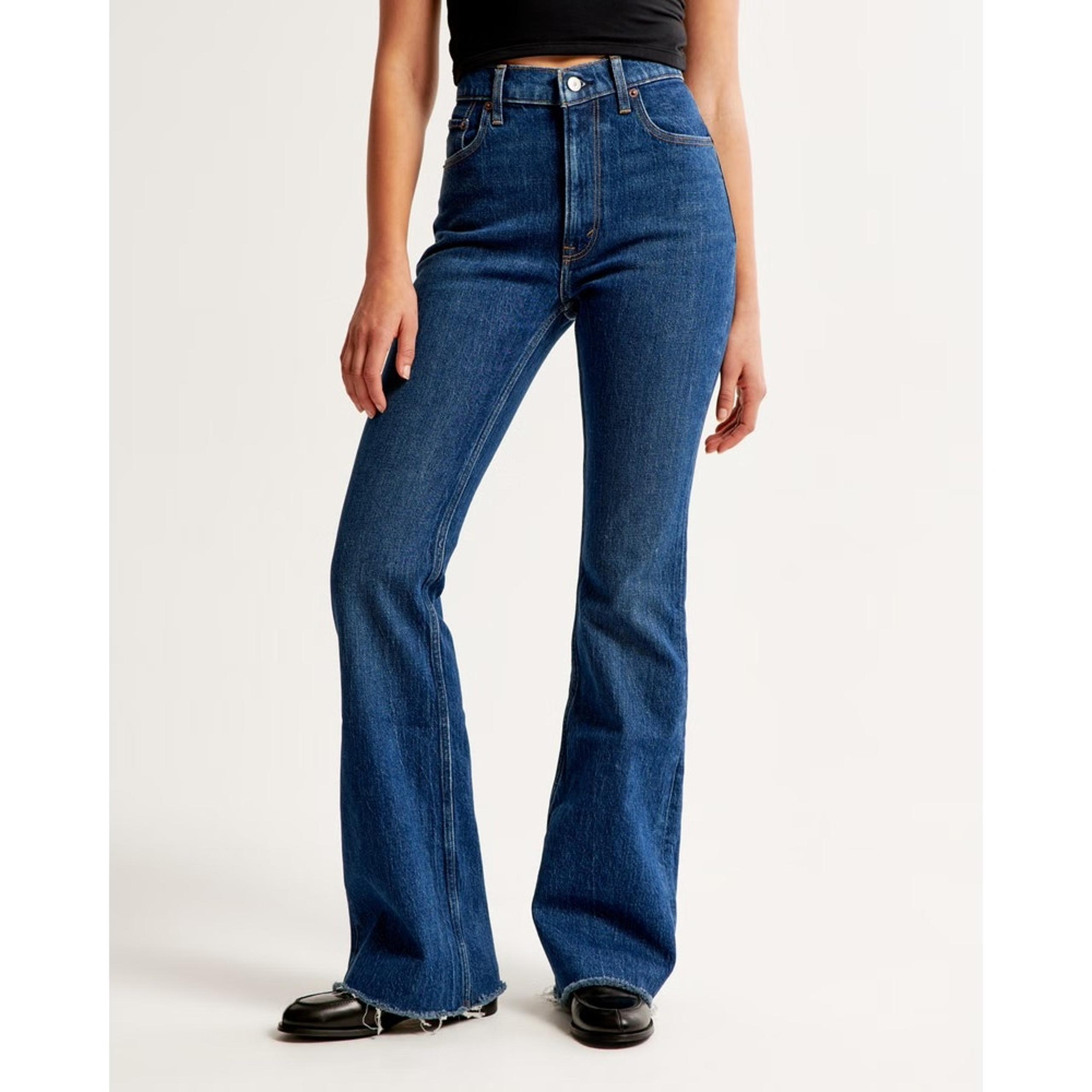 Abercrombie Women 4 Short 26 x 28 Jean Vintage Flare Curve Love High Rise Denim