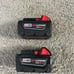 Milwaukee M18 5.0ah Batteries (2 Pack)