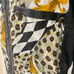 Y2K 90’s RETRO LEOPARD PRINT BOMBER JACKET WINDBREAKER with PADDINGS Sz M DISCO