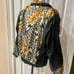 Y2K 90’s RETRO LEOPARD PRINT BOMBER JACKET WINDBREAKER with PADDINGS Sz M DISCO