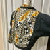 Y2K 90’s RETRO LEOPARD PRINT BOMBER JACKET WINDBREAKER with PADDINGS Sz M DISCO