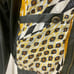 Y2K 90’s RETRO LEOPARD PRINT BOMBER JACKET WINDBREAKER with PADDINGS Sz M DISCO
