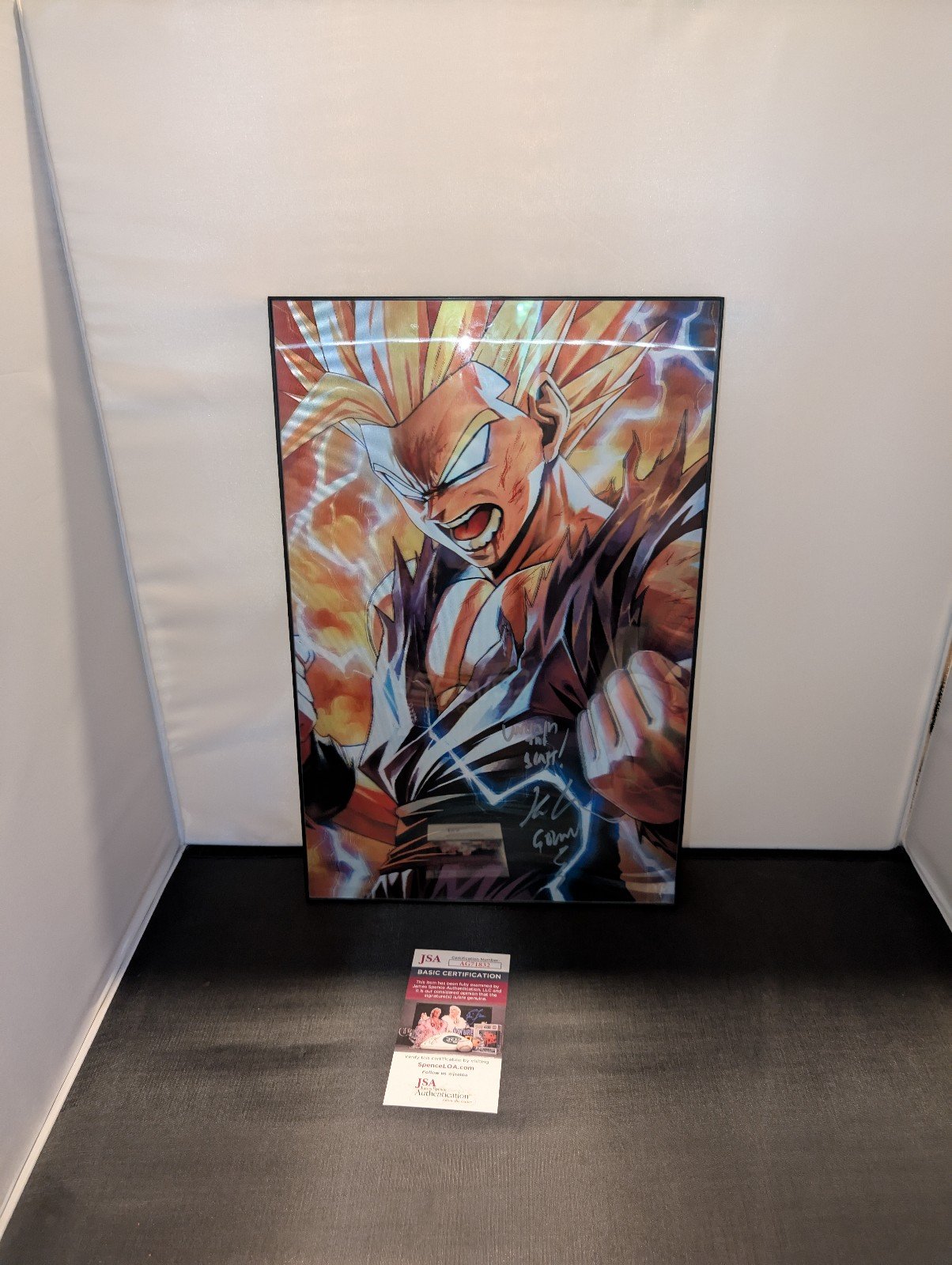 Wizyakuza 11 piece Unleash the Beast Dragon Ball Z Gohan Autographed Poster