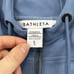 Athleta Hoodie Women's L Blue Venice Moto Quarter Zip Running Gym Sweatshirt