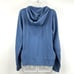Athleta Hoodie Women's L Blue Venice Moto Quarter Zip Running Gym Sweatshirt