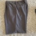 Mens Haggar Dress Pant. Pleated. Cuffed. Size 38x30 Taupe/Gray