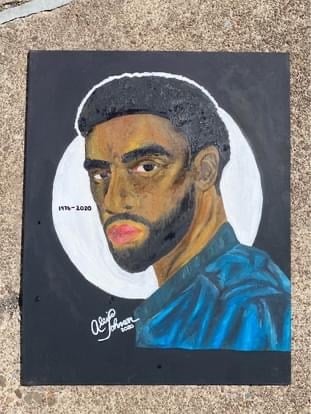 Chadwick Boseman Oil Portrait