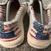Hey Dude Wally Off White Patriotic Size 12 New Flag Dudes