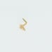 Solid 14kt gold cross nose piercing 20 gauge New