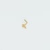 Solid 14kt gold cross nose piercing 20 gauge New