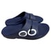 Oofos Ooahh Sport Flex Mens Size 9 Women 11 Blue Rubber Recovery Slide Sandals