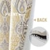 Linen Textured Curtains for Bedroom Damask Printed Drapes