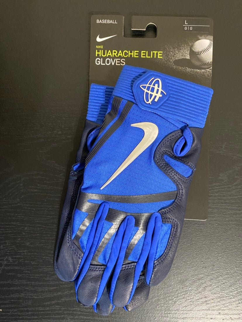 Navy blue nike batting gloves best sale