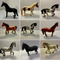 Lot of 9 Terra by Battat Horses. Great for any horse lover!