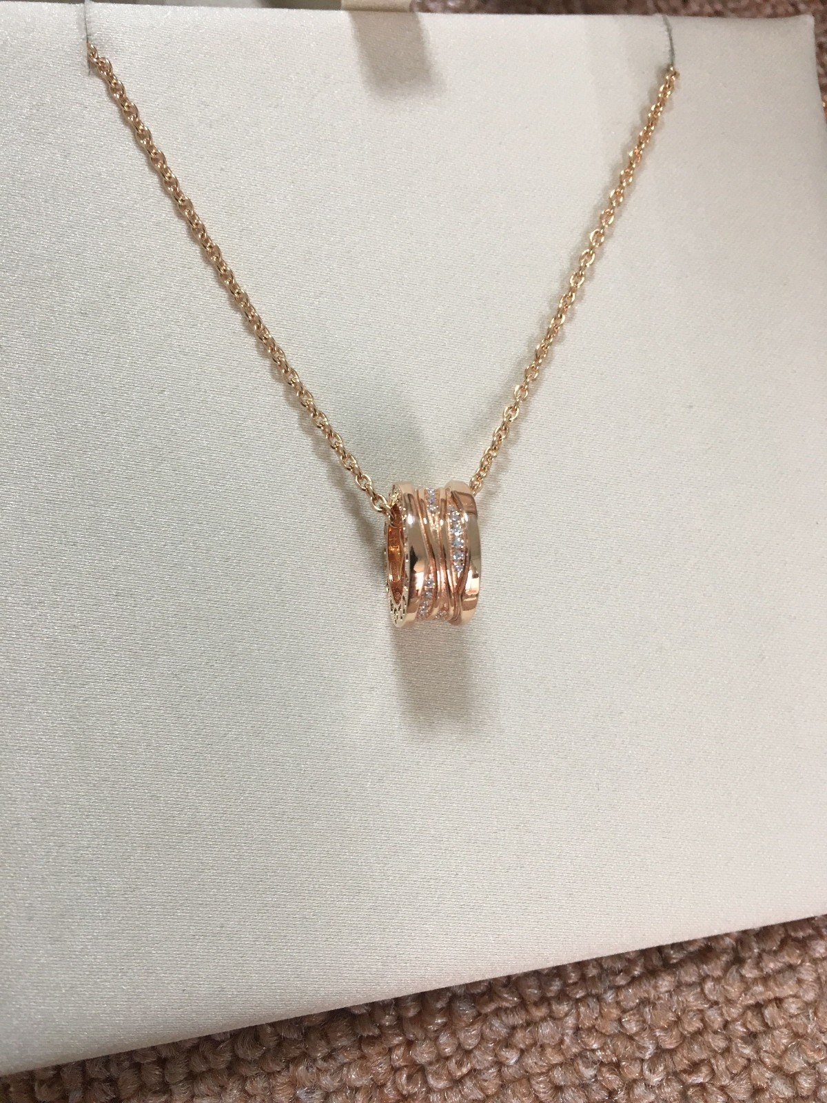 b.zero1 necklace In 18k Rose Gold-Bvlgari