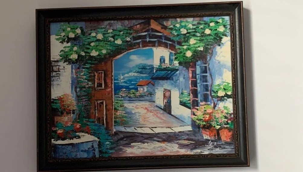 Ocean view Acrylic Painting In Italy