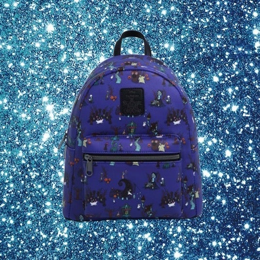 Loungefly Disney Nightmare Before Christmas Halloween Town Icons Mini Backpack