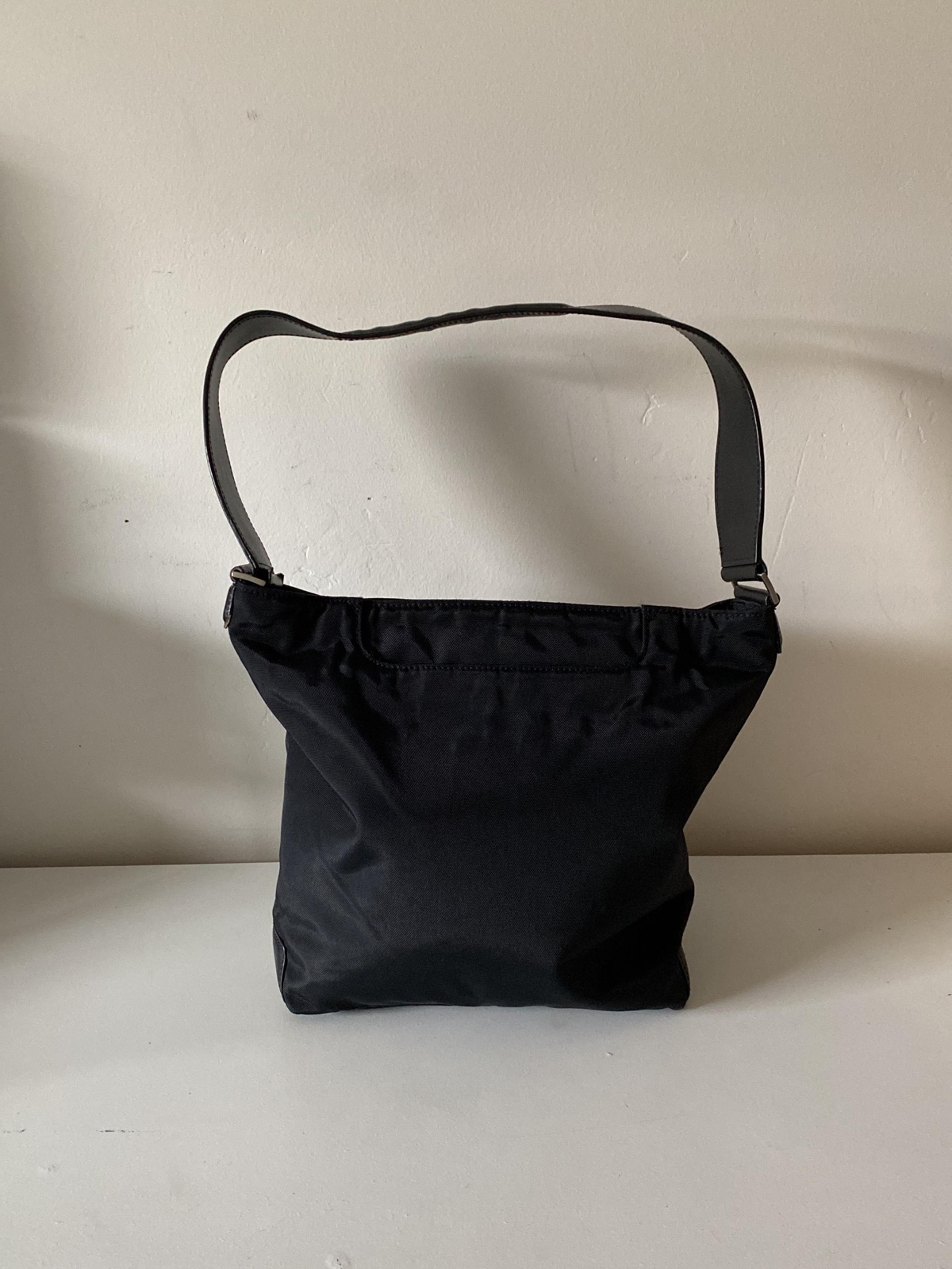 TUMI black hobo nylon shoulder bag