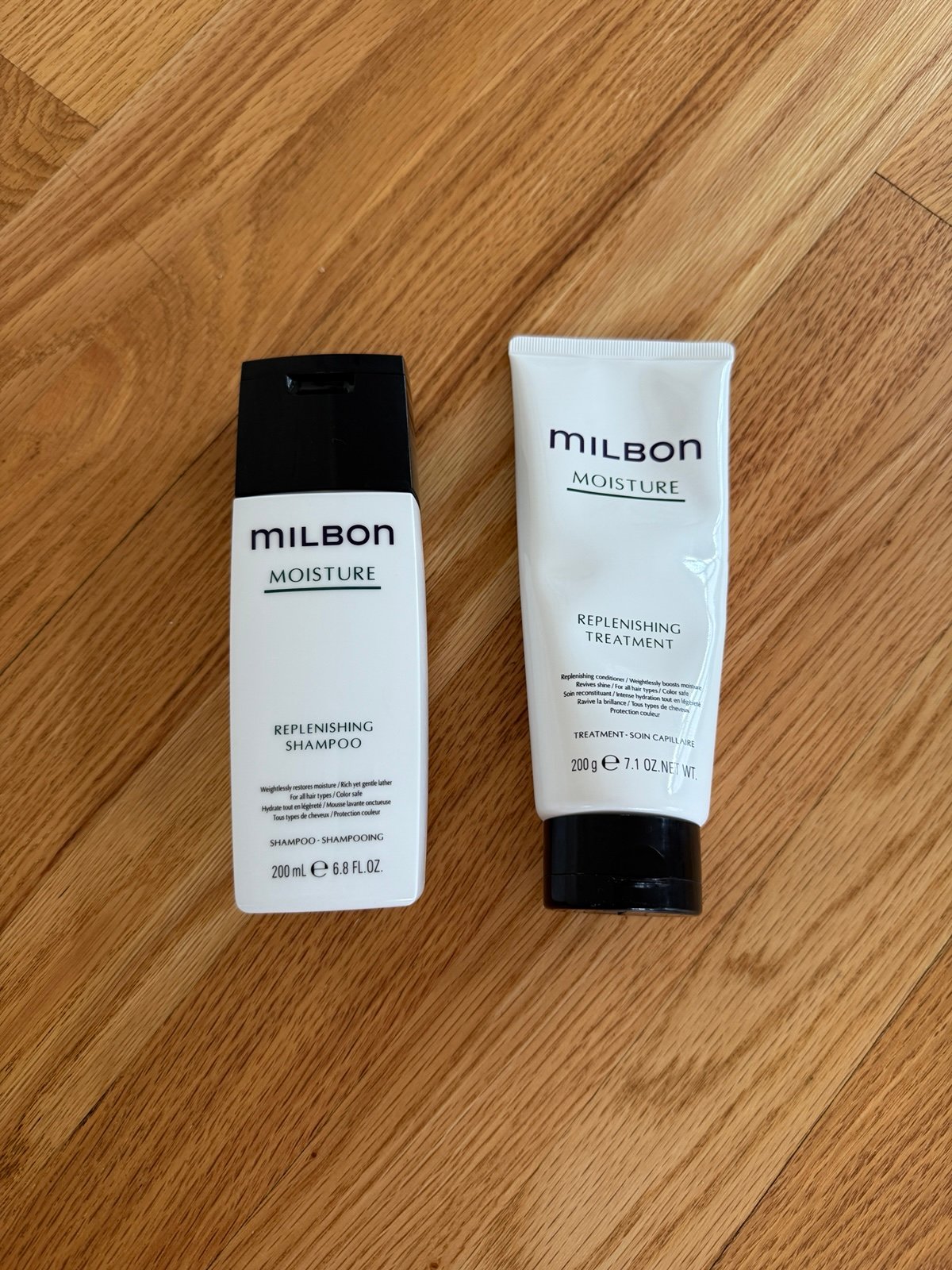 Milbon moisture replenishing shampoo and conditioner
