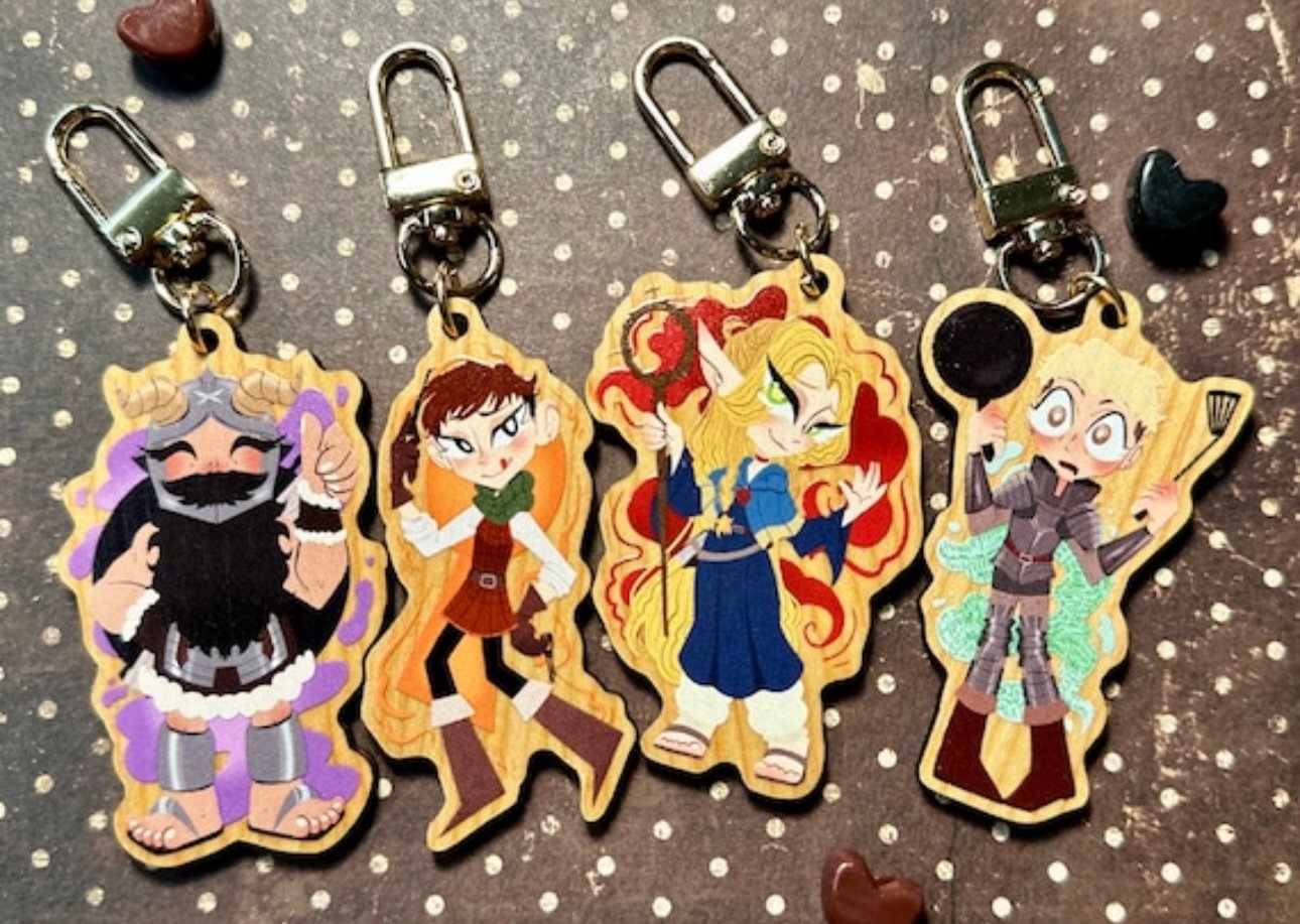 Dungeon Meshi Wooden Charms