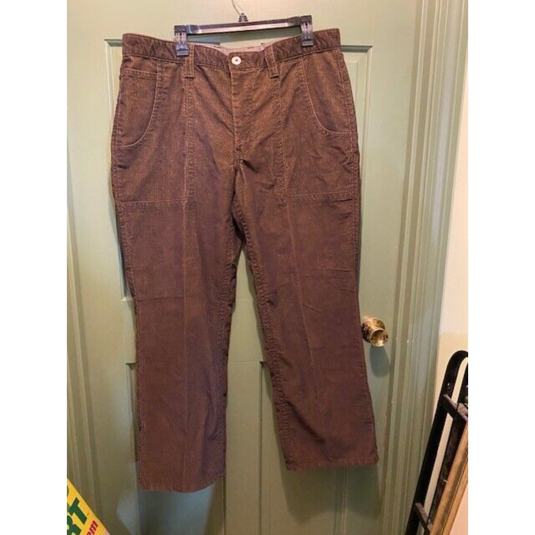 The North Face Pants Mens 38 Short 38 x 31 ACTUAL Corduroy Copper Brown Academia
